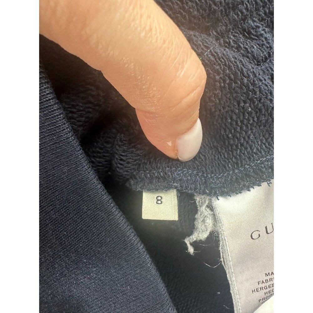 Gucci Children's Navy Sports Jacket With a Branded Ribbon Size 8 Italy - Picture 5 of 10